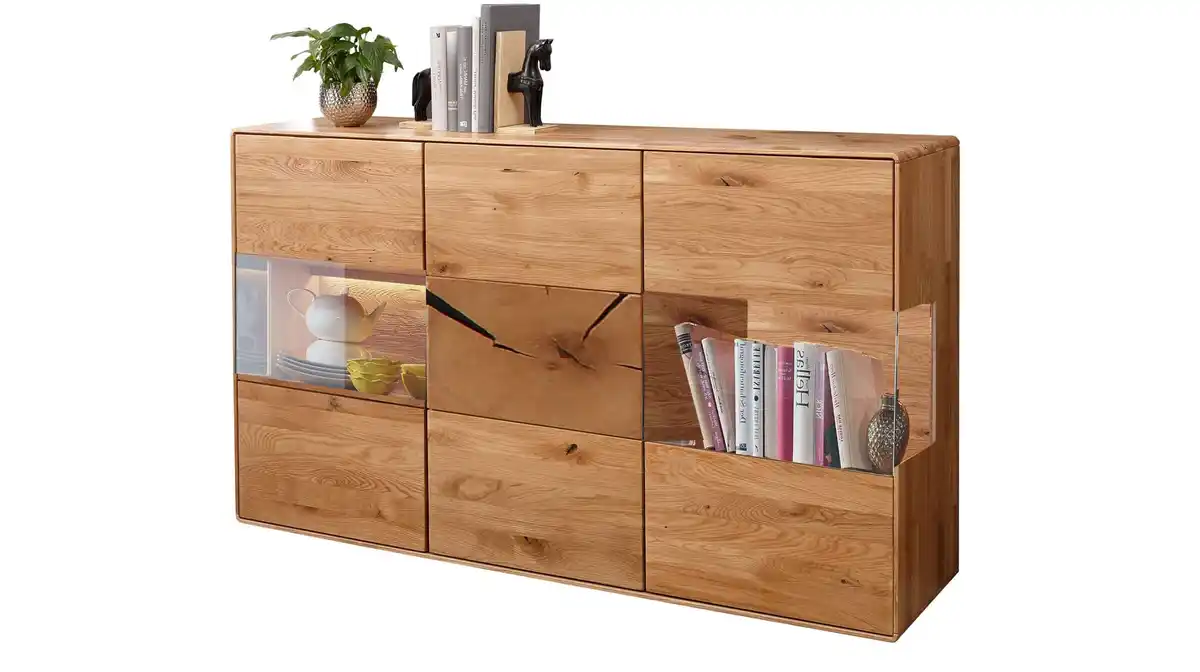 Bild 1 von Sideboard Wildeiche massiv geölt - montiert - 150 cm - TORVEN