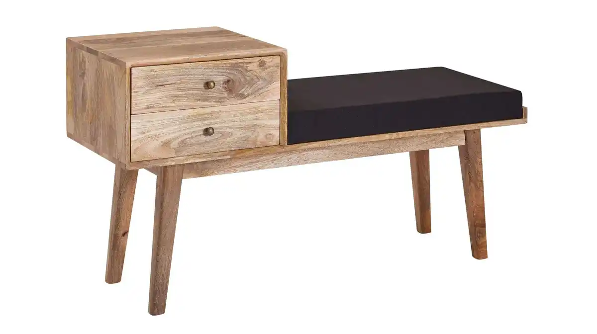 Bild 1 von Sitzbank mit Schubladen 120 cm Mango lackiert - MARIT