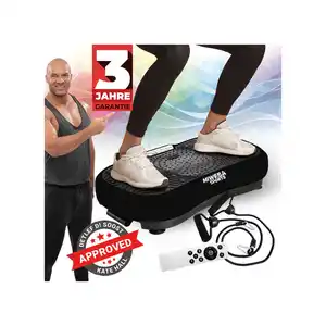 Miweba Sports Vibrationsplatte MV100, 2D-Vibration, Bluetooth, 99 Stufen, 10 Programme, 250 Watt (Schwarz)