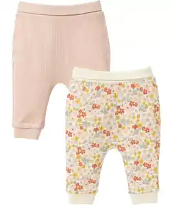 Newborn Pull-on-Hosen Blumen, rosa