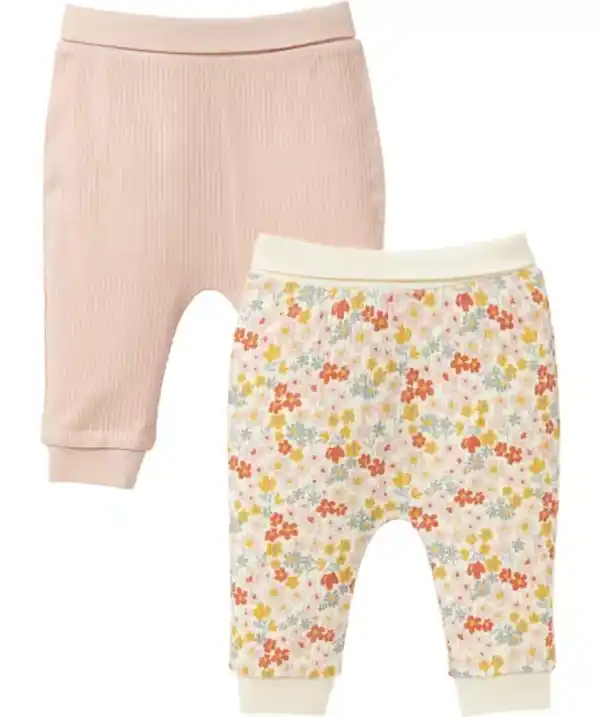 Bild 1 von Newborn Pull-on-Hosen Blumen, rosa