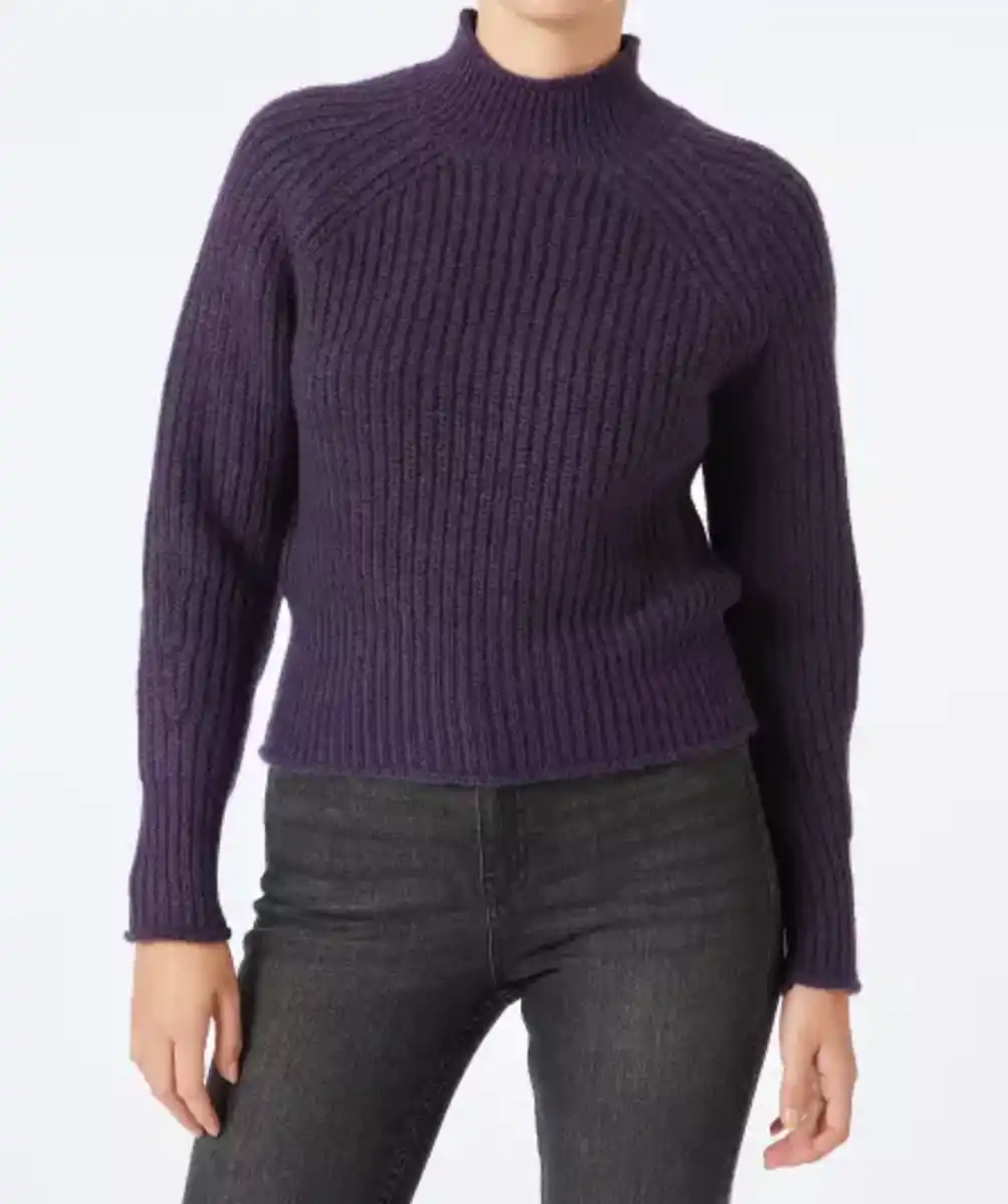 Bild 1 von Strickpullover in Dunkellila, dunkellila