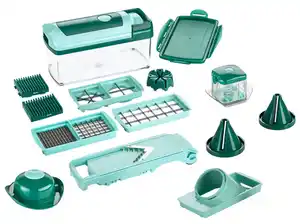 GENIUS Obst- und Gemüseschneider »Nicer Dicer Fusion«, 16-teilig