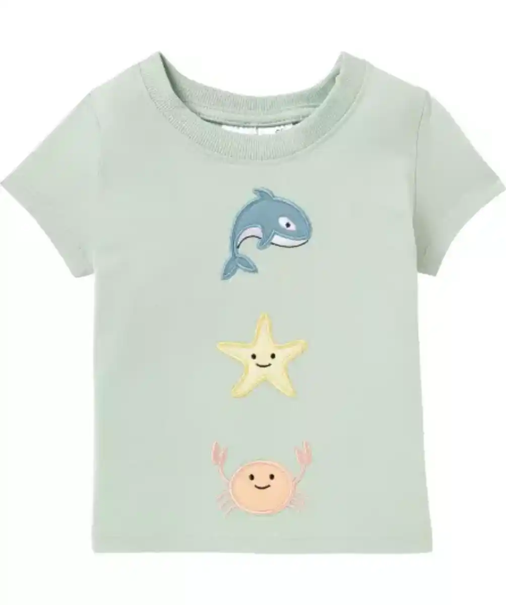 Bild 1 von T-Shirt mit Meerestieren, hellgrün