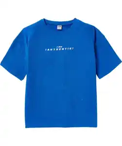 T-Shirt Oversize, blau