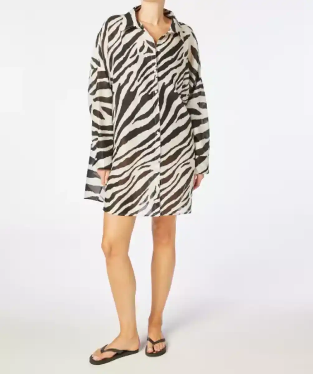 Bild 1 von Strandtunika Zebra, Zebradruck