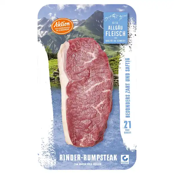 Bild 1 von Rind Steaks aus dem Allgäu ca. 280 g, Rumpsteak