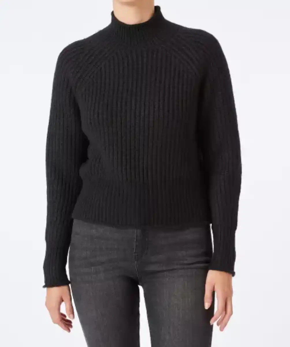 Bild 1 von Schwarzer Strickpullover, schwarz