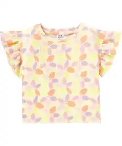 Crinkle-Shirt, hellgelb