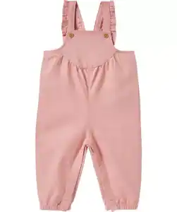 Latzhose mit Rüschen, rosa