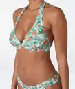 Bild 1 von Triangel Bikini-Oberteil, weiß bedruckt