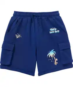 Cargo-Shorts Palme, indigo blau