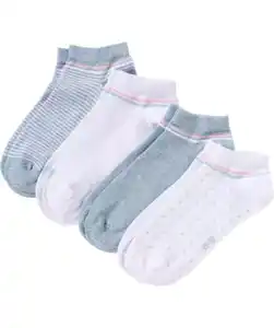 Gemusterte Sneakersocken, blau