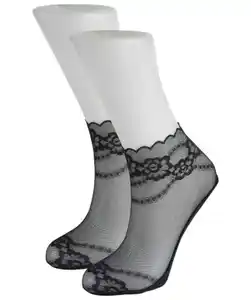 Feinsöckchen aus Spitze, schwarz