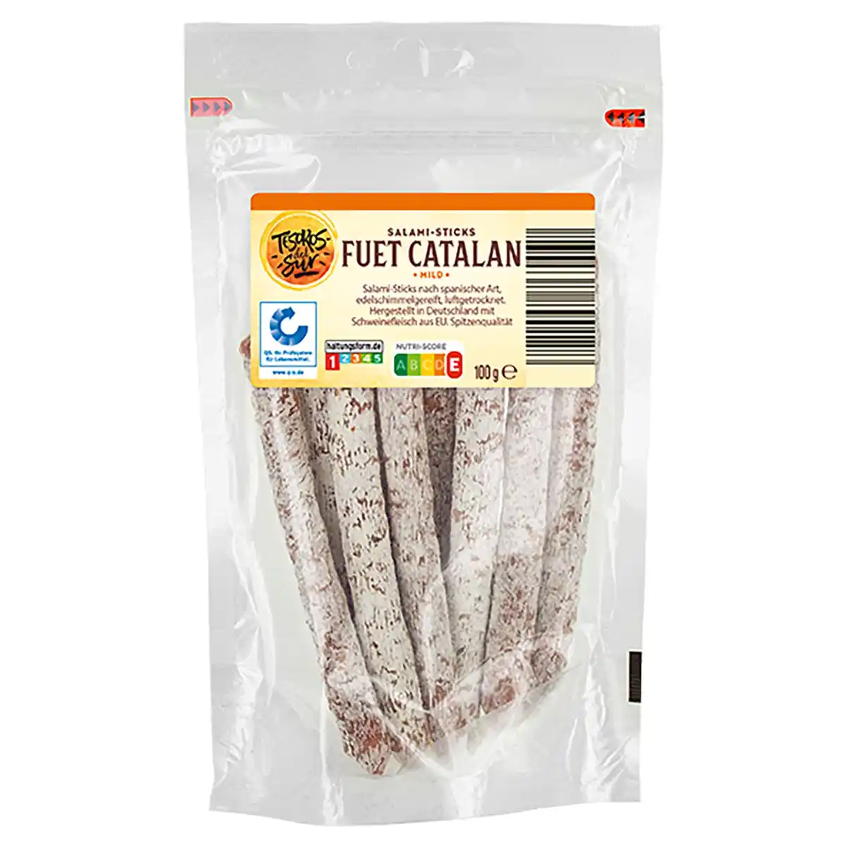 Bild 1 von TESOROS DEL SUR Spanische Salami Sticks 100 g, Fuet