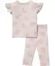 Bild 1 von Newborn T-Shirt und Leggings Orangen, helllila