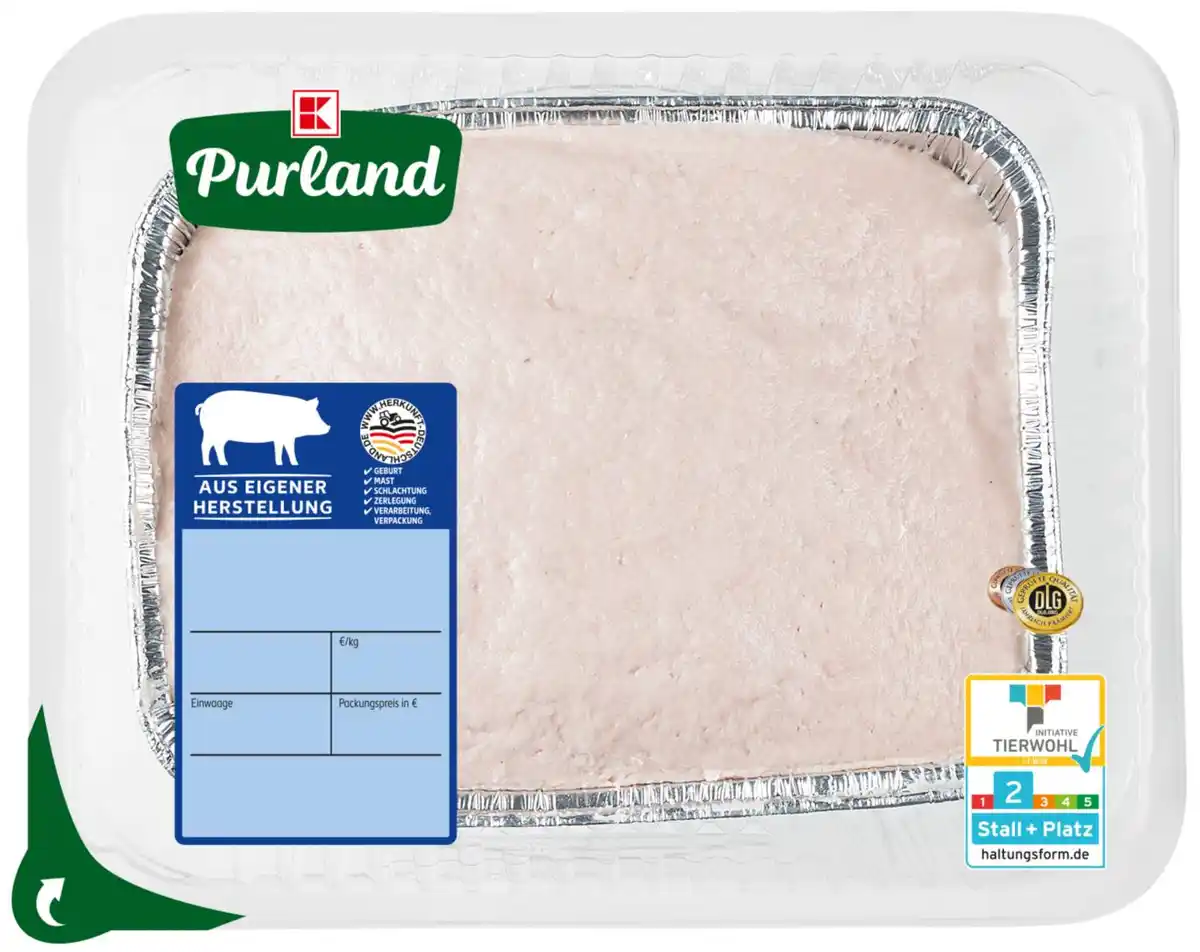 Bild 1 von K-PURLAND Fleischkäsbrät fein, 1-kg-Packg.