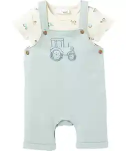 Newborn Body + Latzhose, dukeltürkis