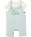 Bild 1 von Newborn Body + Latzhose, dukeltürkis