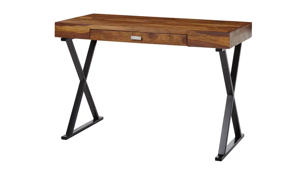 Bild 1 von Schreibtisch Schublade Sheesham massiv lackiert - SOLVIG