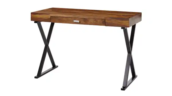 Bild 1 von Schreibtisch Schublade Sheesham massiv lackiert - SOLVIG