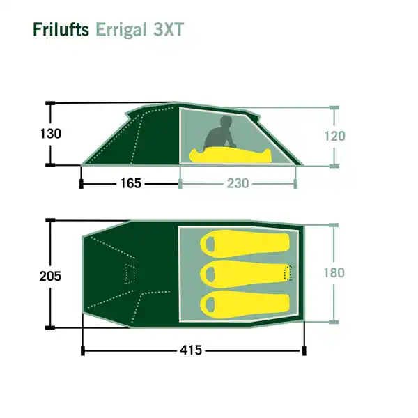Bild 2 von ERRIGAL 3 XT - Tunnelzelt