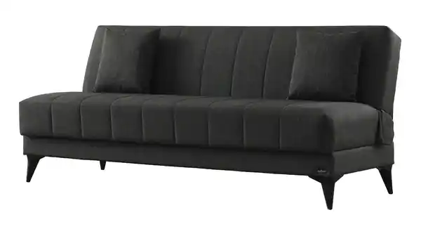 Bild 1 von Einzelsofa 3-Sitzer grau Schlaffunktion Bettkasten 192 cm - ACTION