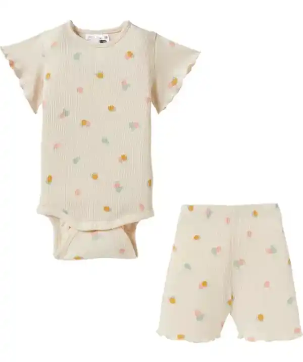 Bild 1 von Newborn Body + Shorts, creme