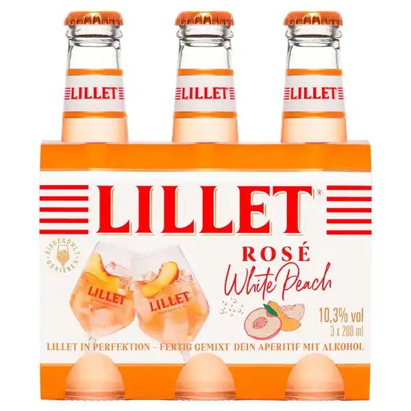Bild 1 von LILLET Mixgetränk 3 x 200 ml, White Peach