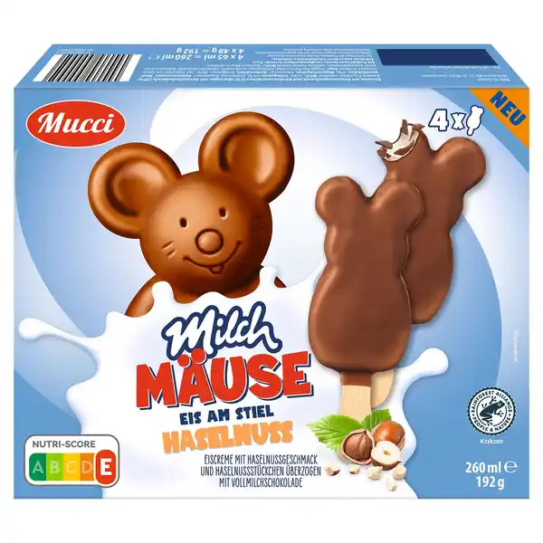 Bild 1 von MUCCI Milchmäuse Eis 260 ml