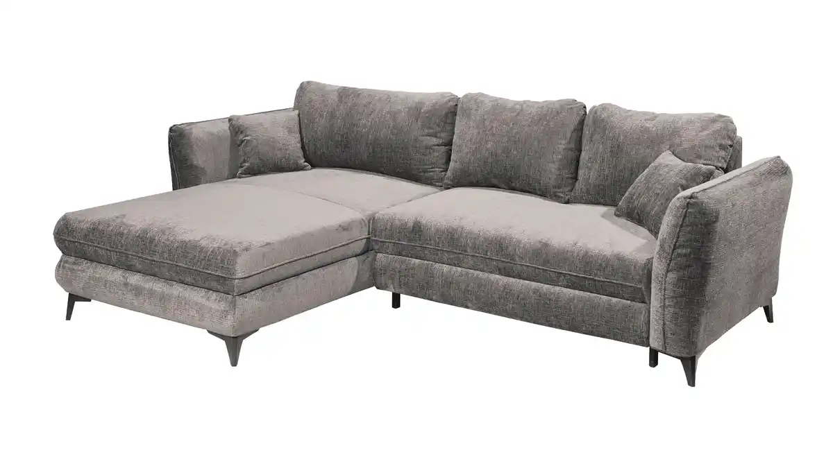 Bild 1 von Ecksofa mit Schlaffunktion grau 286 x 192 cm - Bettkasten - HEYLAND