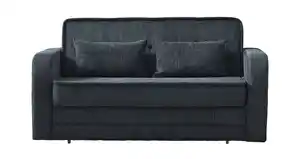 Schlafsofa Cord anthrazit mit Bettkasten 171 cm - MOLERON