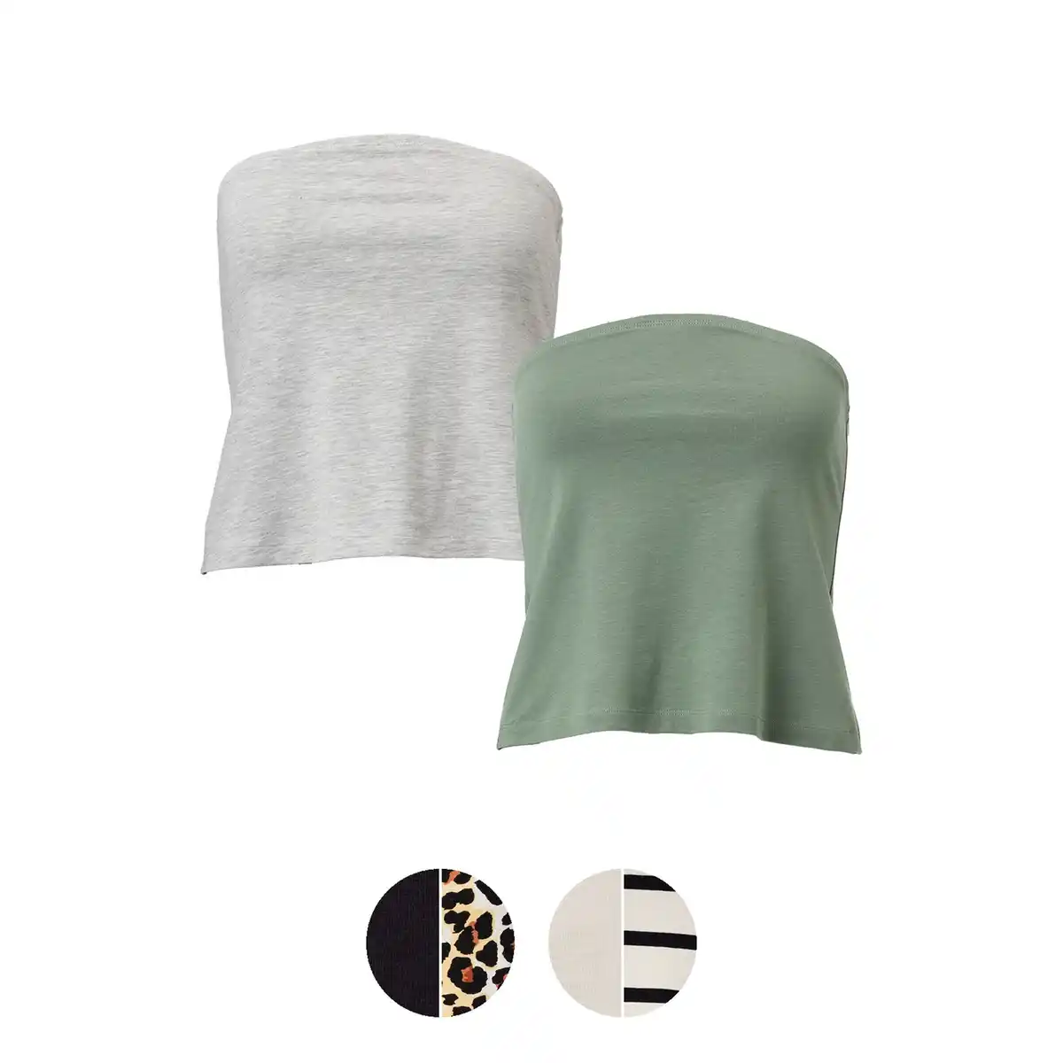 Bild 1 von UP2FASHION BASICS Damen Bandeau Tops, 2er-Pack