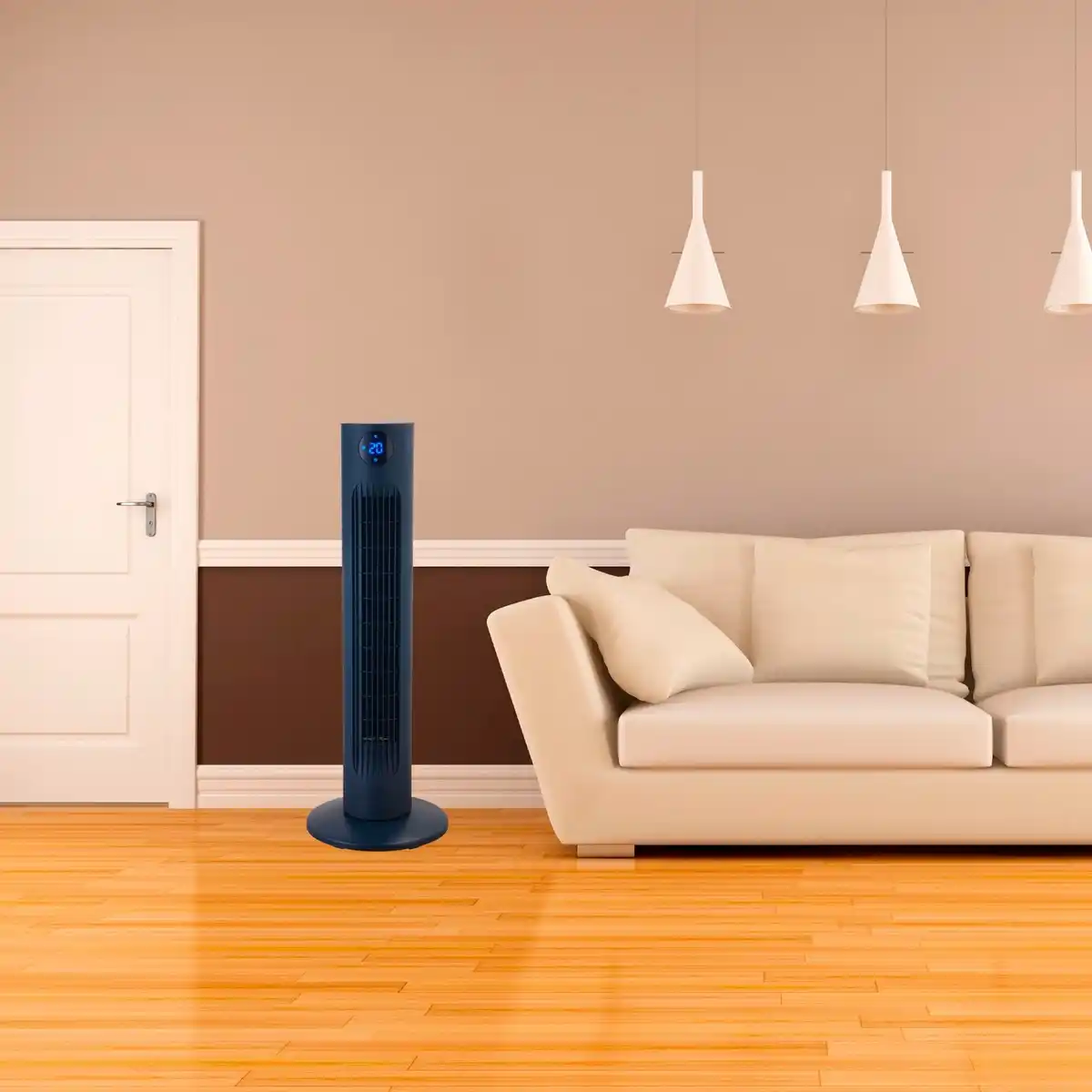 Bild 2 von CASAYA Turmventilator, Höhe: 78 cm, 60 W, mit Timer-Funktion/Raumtemperaturanzeige