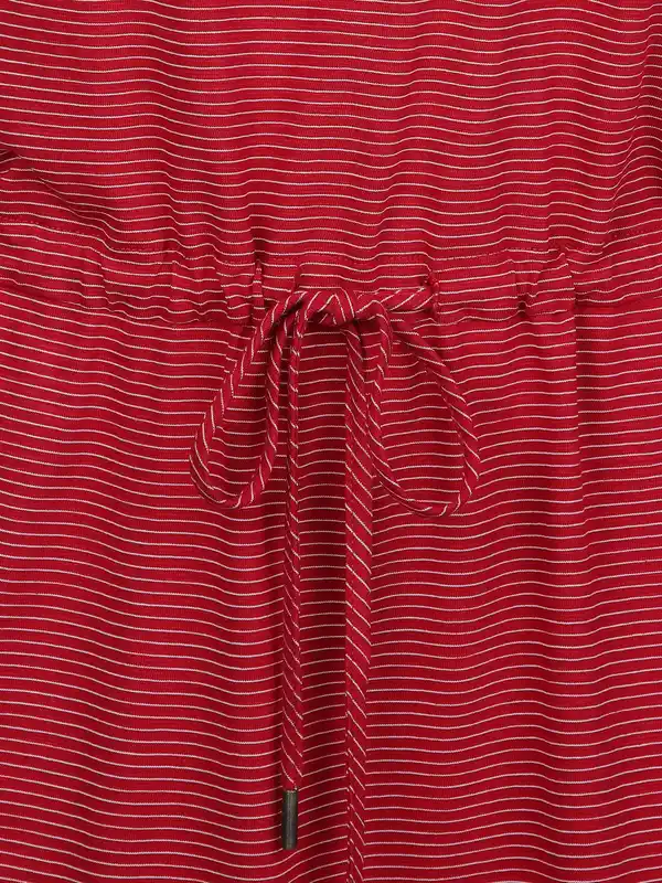 Bild 3 von Damen Jerseykleid mit Bindeband Rot