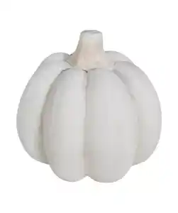 Deko-Kürbis Herbst, weiß