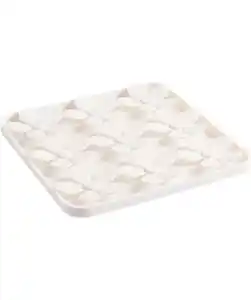 Schleckmatte Blumen, hellgrau