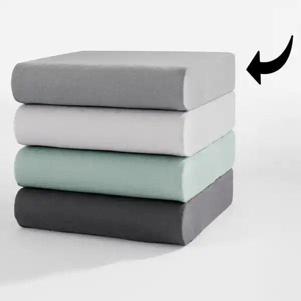 Bild 1 von Mako-Feinjersey Topper-Spannbetttuch - ca. 90 - 100 x 200 cm