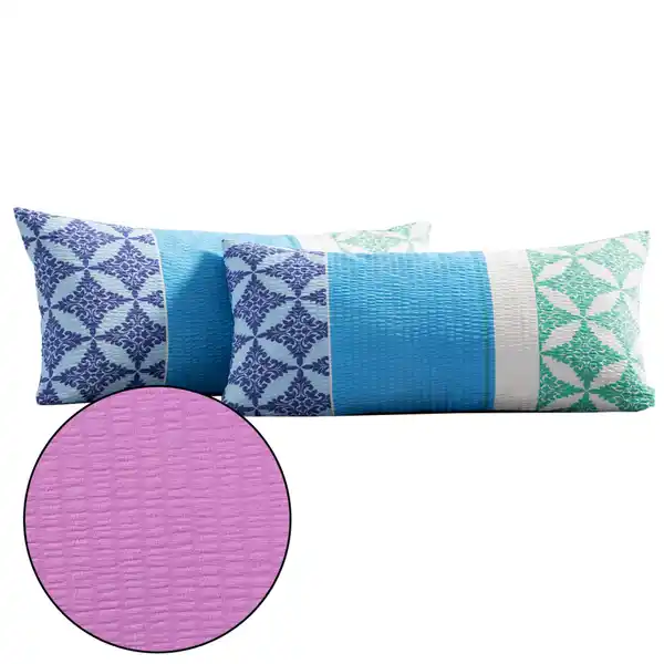 Bild 2 von Seersucker-Kissenbezüge 2er-Set, ca. 40 x 80 cm