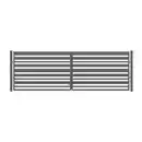 Bild 1 von POLBRAM STEEL GROUP SP. Z O.O. SP.K. Doppeltor »Sia 100«, BxH: 300 x 100 cm, inkl. Pfosten, anthrazit, verzinkt