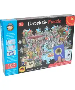 Kinderträume Detektiv-Puzzle, blau
