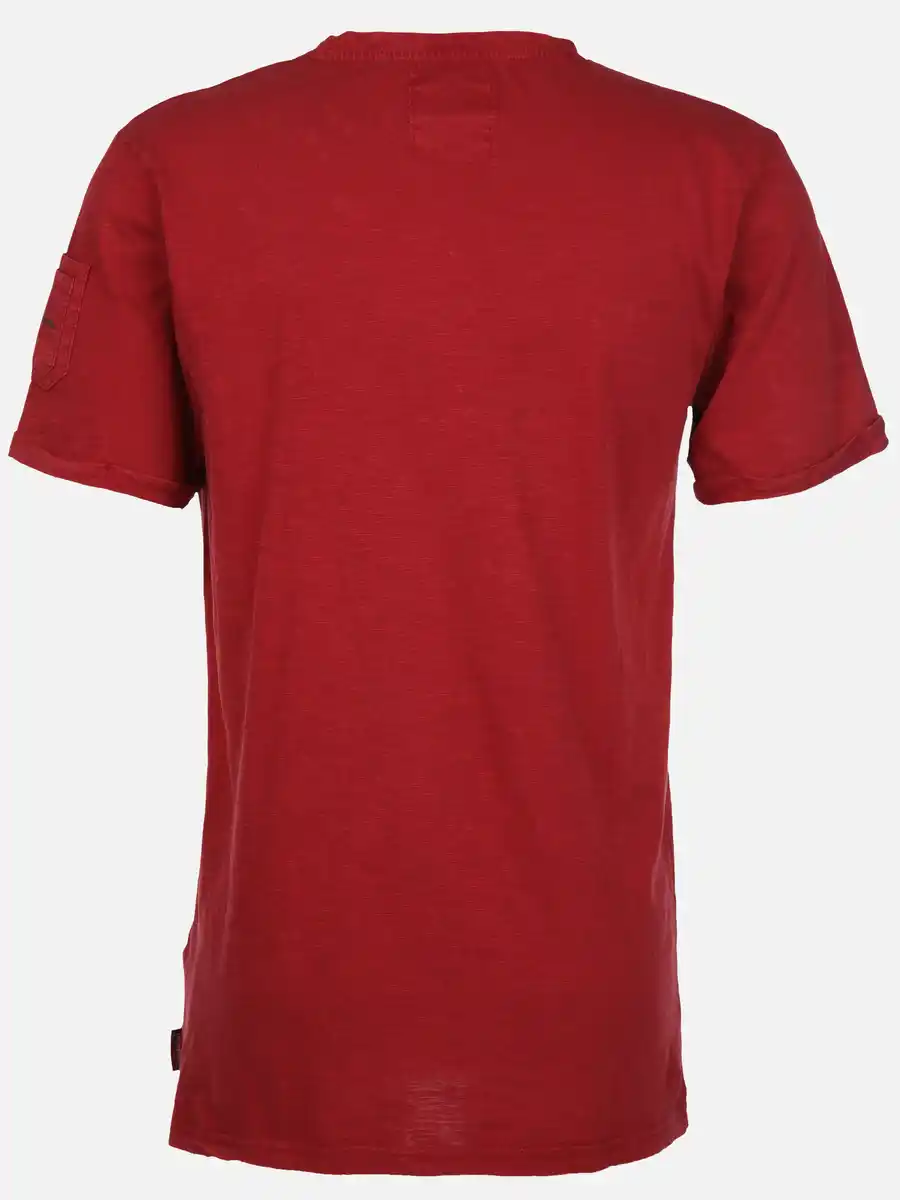 Bild 2 von Herren Shirt mit Frontprint Rot