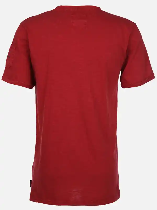 Bild 2 von Herren Shirt mit Frontprint Rot