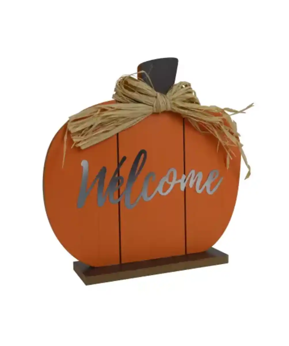 Bild 1 von Deko-Kürbis aus Holz, orange