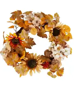 Rattankranz Herbst, orange