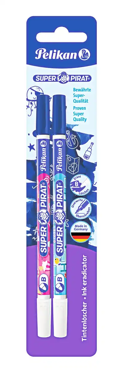 Bild 1 von Pelikan Super Pirat Tintenlöscher 'Strichstärke F' 2er-Set