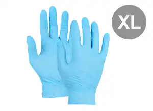 ulith Nitril-Einweghandschuhe Blau puderfrei T30 200 Stück Gr. XL
