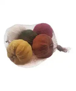 Deko-Kürbisse Samt, bunt