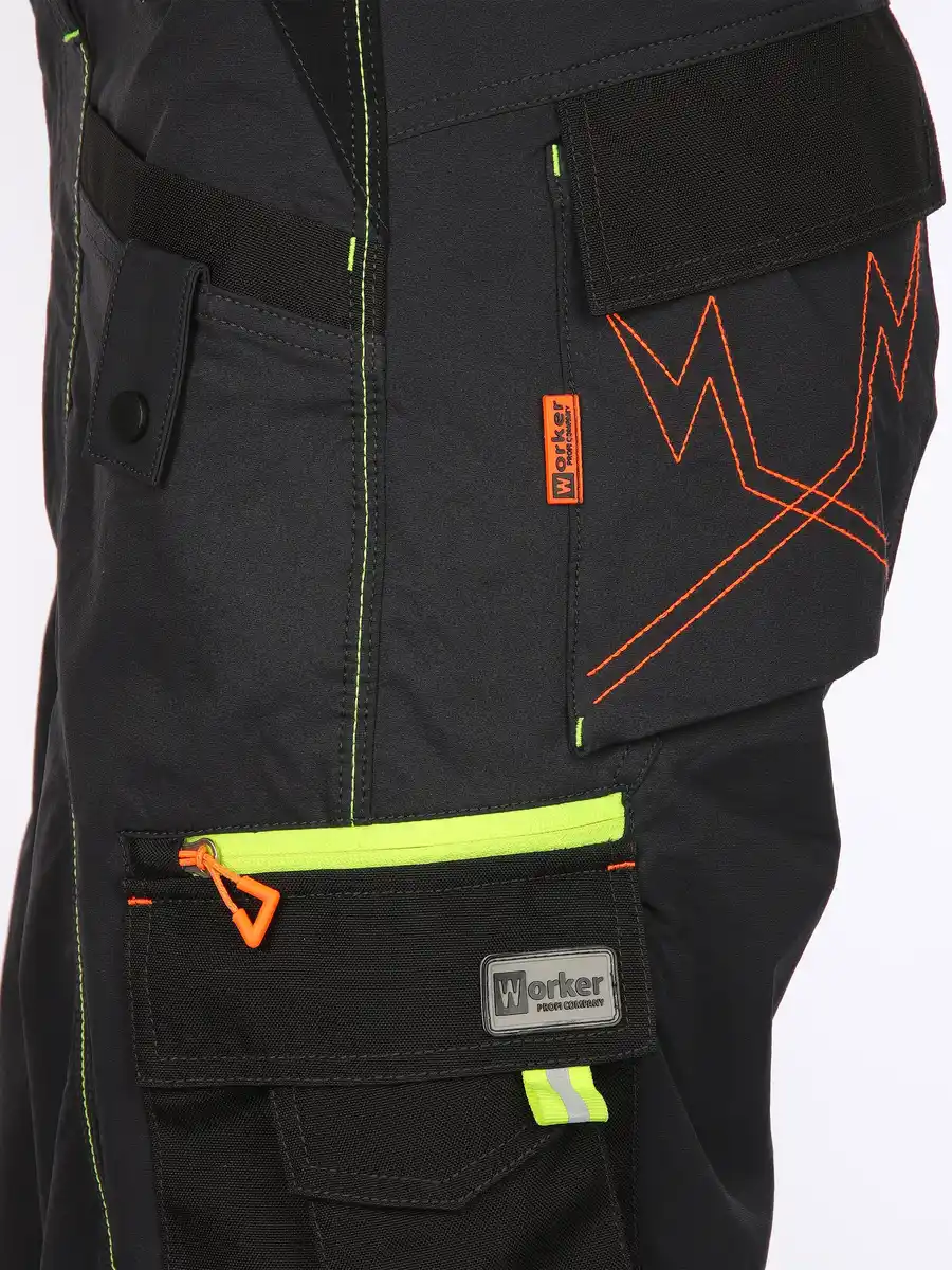 Bild 4 von Herren Arbeitsshort 4-Wege-Stretch Grau