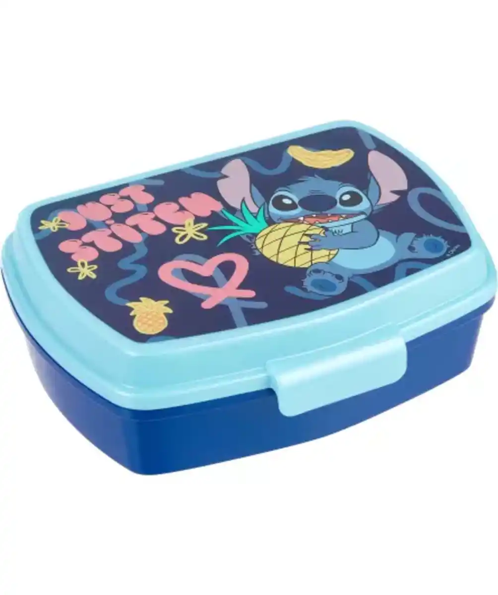 Bild 1 von Stitch Lizenz Brotdose, blau
